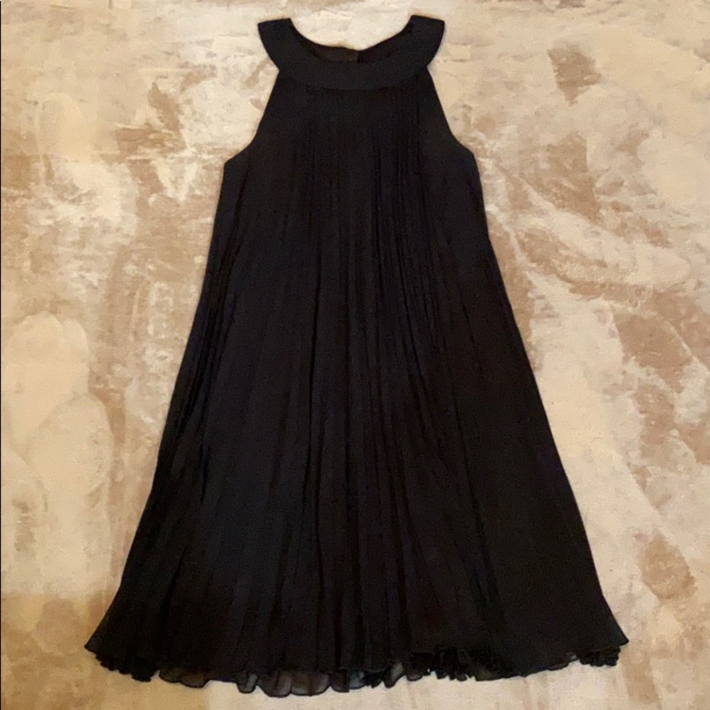MSK Black Pleated Dress